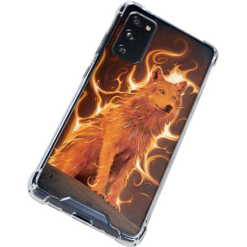 Vincent Hie Phoenix Wolf Galaxy S20 FE Clear Case